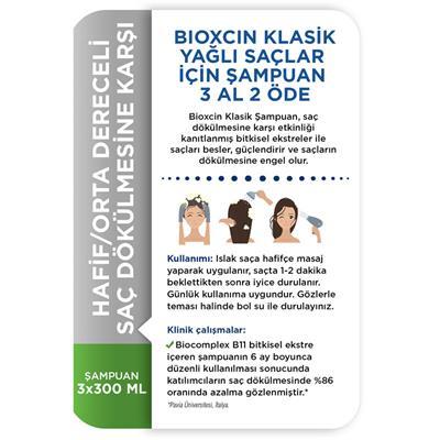 Bioxcin Genesis 3 Al 2 Öde Yağlı Saçlar İçin Şampuan 3*300ml