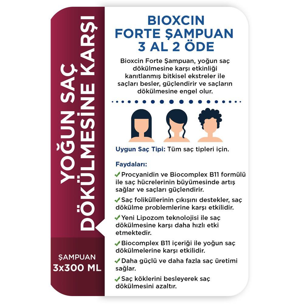 Bioxcin Forte Şampuan 3 Al 2 Öde 3*300ml