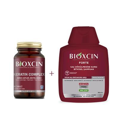 Bioxcin Keratin Complex 500 mg 60 Tablet & Bioxcin Forte 300 ml Şampuan Hediye