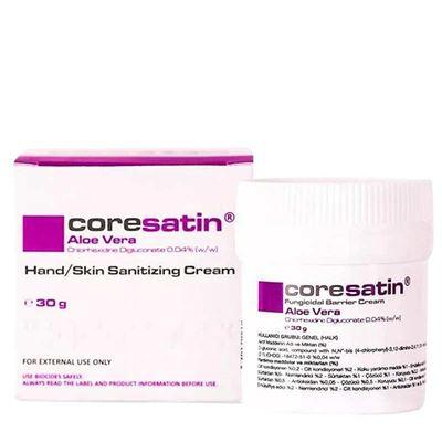 Coresatin Fungicidal Barrier Cream Aloe Vera Mor Kavanoz Cilt Bakım Kremi 30 ml