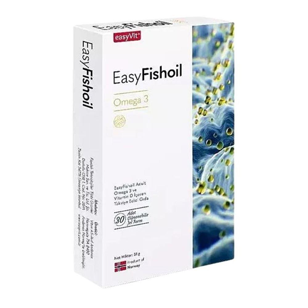 EasyVit EasyFishoil Omega 3 Çiğnenebilir Takviye Edici Gıda 30 Adet