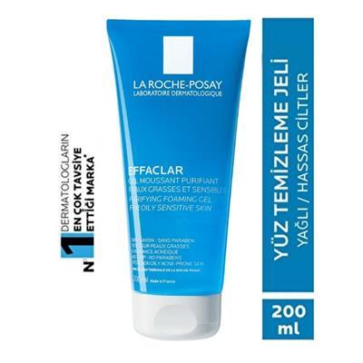 La Roche Posay Effaclar Gel Akne Eğilimli Yağlı Ciltler için Sabun İçermeyen Temizleyici Jel 200ML