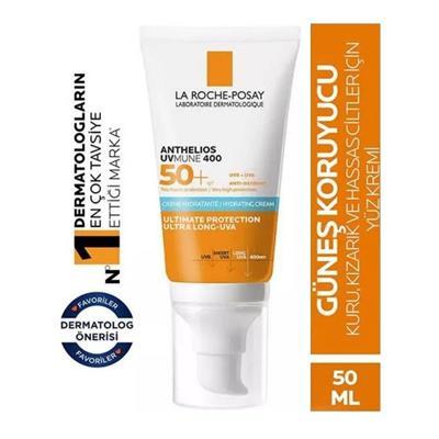 La Roche Posay Anthelios UVMune Hydrating Cream Spf50 Hassas ve Kuru Cilt Yüz Güneş Koruyucu Krem 50ml