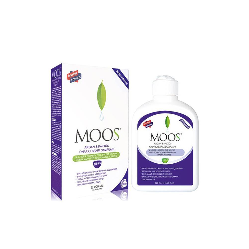 Moos Argan & Kaktüs Onarıcı Bakım Şampuanı 200 ml