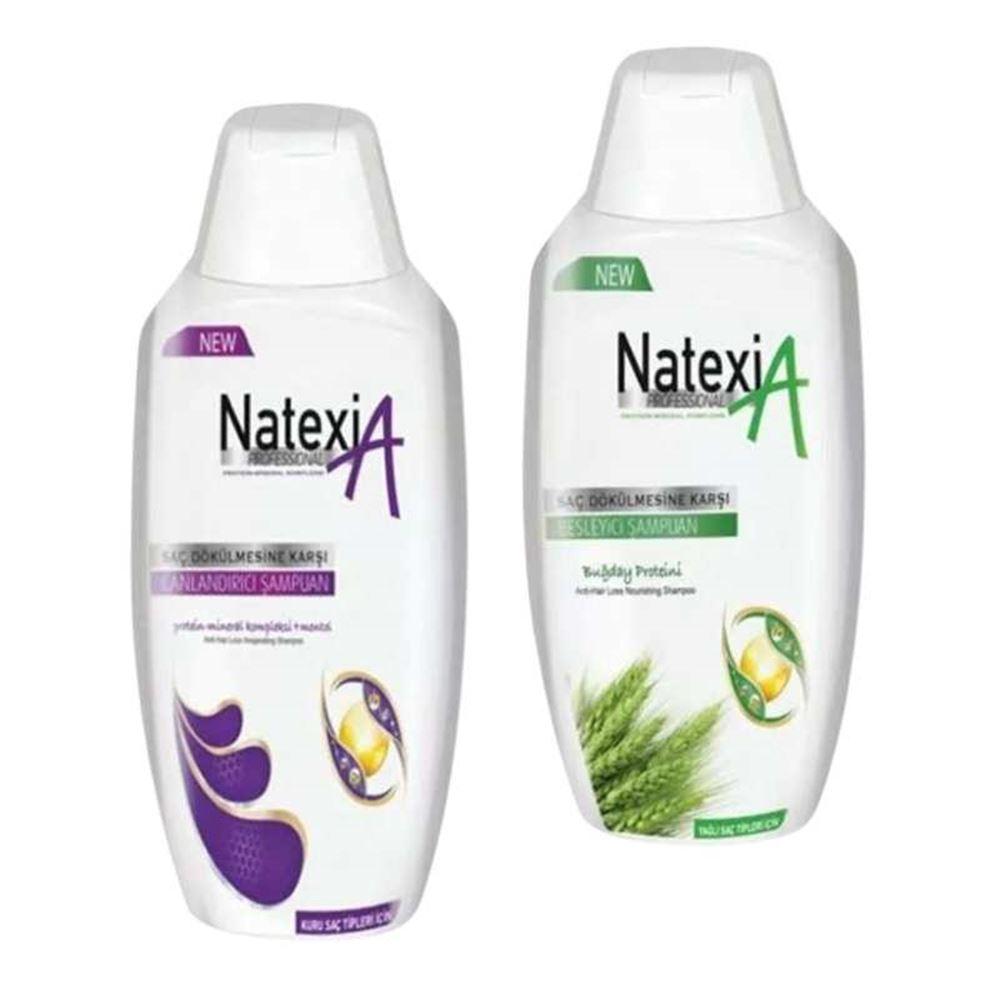 Natexia Canlandırıcı & Besleyici Dökülme Karşıtı Şampuan 300 ML  İKİLİ PAKET