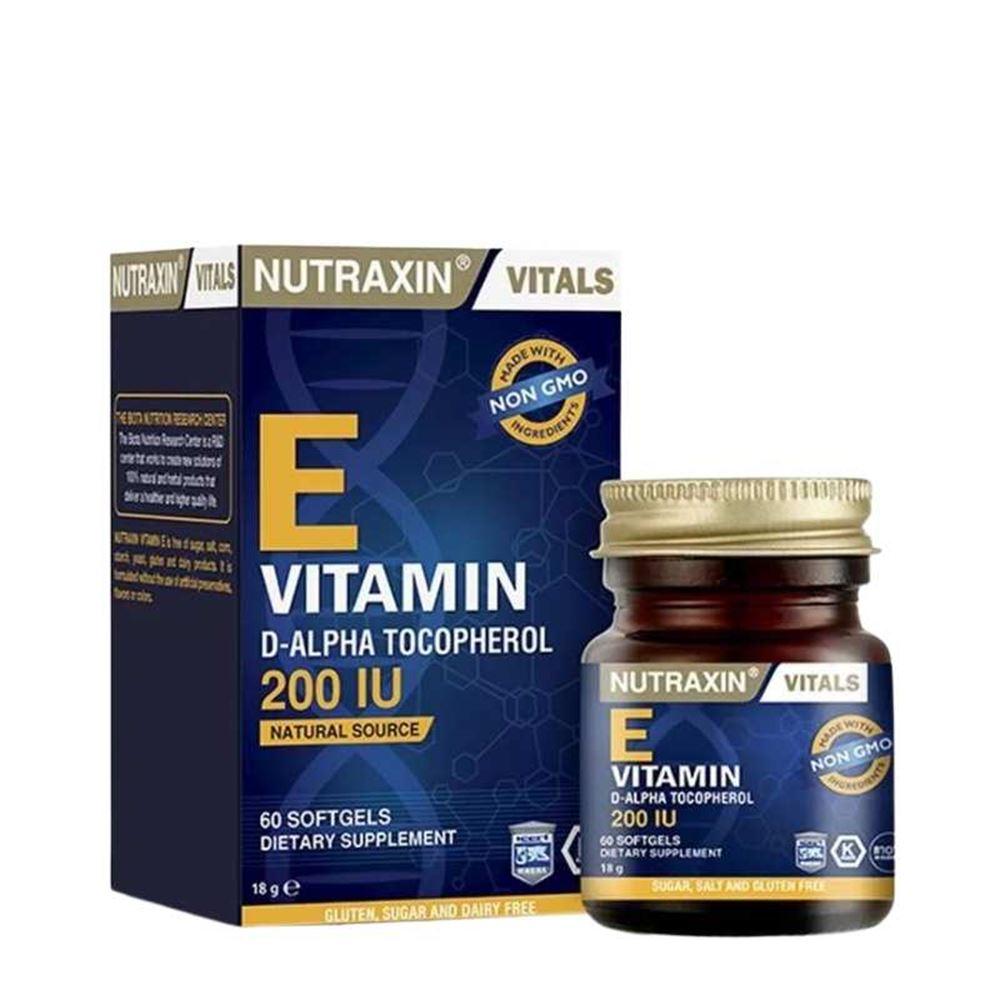 Nutraxin E Vitamini 200 IU 60 Softgel