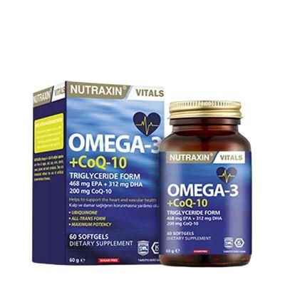 Nutraxin Omega 3 + Coq-10 60 Softgel