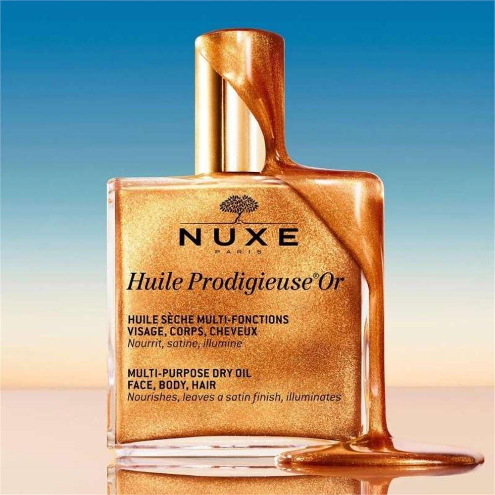 Nuxe Huile Prodigieuse Or Altın Parıltılı Çok Amaçlı Kuru Yağ (Yüz, Vücut, Saç) 100ml