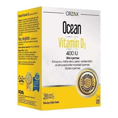 Orzax Ocean Vitamin D3 400 IU 20 ml Sprey