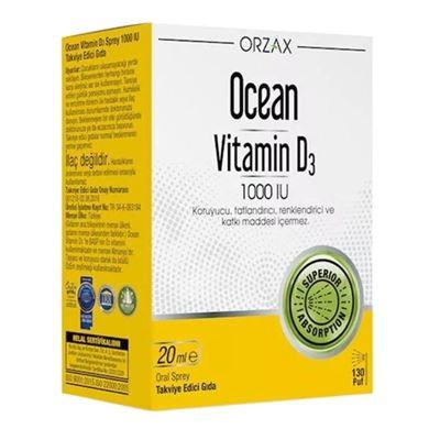 Orzax Ocean Vitamin D3 1000 IU 20 ml Sprey
