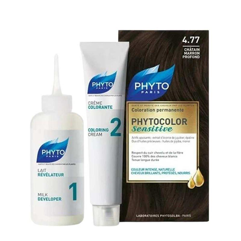 Phytocolor Sensitive 4.77 Hassas Saç Boyası Renk Çikolata Kahve Kit