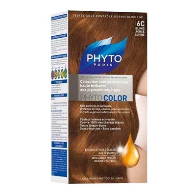 Phytocolor 6C Saç Boyası Renk Koyu Sarı Bakır Kit