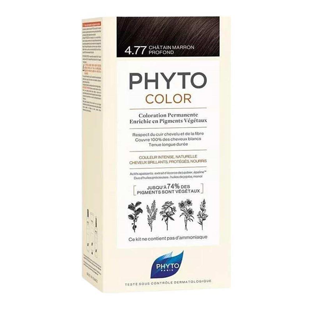 Phyto Phytocolor 4.77 Intense Chestnut Brown (Yoğun Kestane Bakır) Bitkisel Saç Boyası