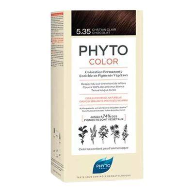 Phyto Phytocolor 5.35  Chocolate Light Brown (Açık Kestane Dore Akaju) Bitkisel Saç Boyası