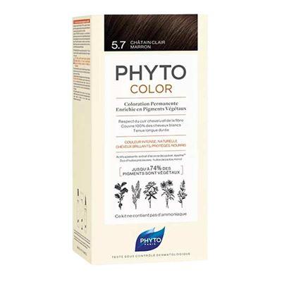 Phyto Phytocolor 5.7 Light Chesnut Brown (Açık Kestane Bakır) Bitkisel Saç Boyası