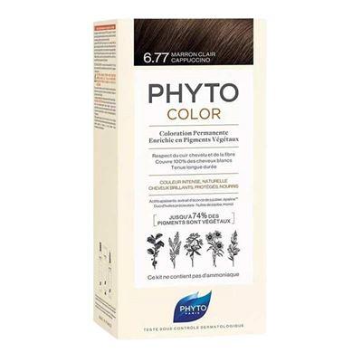 Phyto Phytocolor 6.77 Light Brown Cappuccıno(Cappuccıno Kahve) Bitkisel Saç Boyası