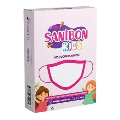 Sanibon Kids Kız Çocuk Medikal Maske 10 Adet
