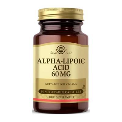 Solgar Alpha Lipoic Asit 60 mg 30 Kapsül