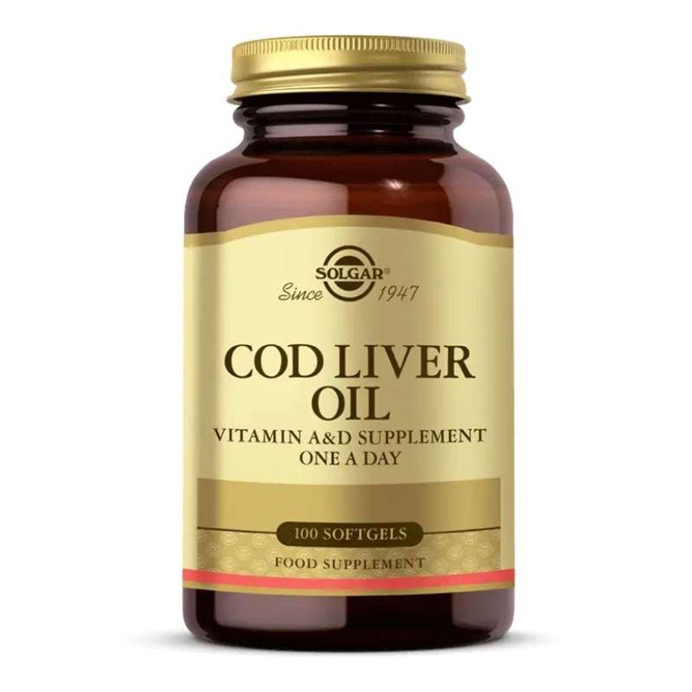 Solgar Cod Liver Oil Omega 3 100 Yumuşak Kapsül