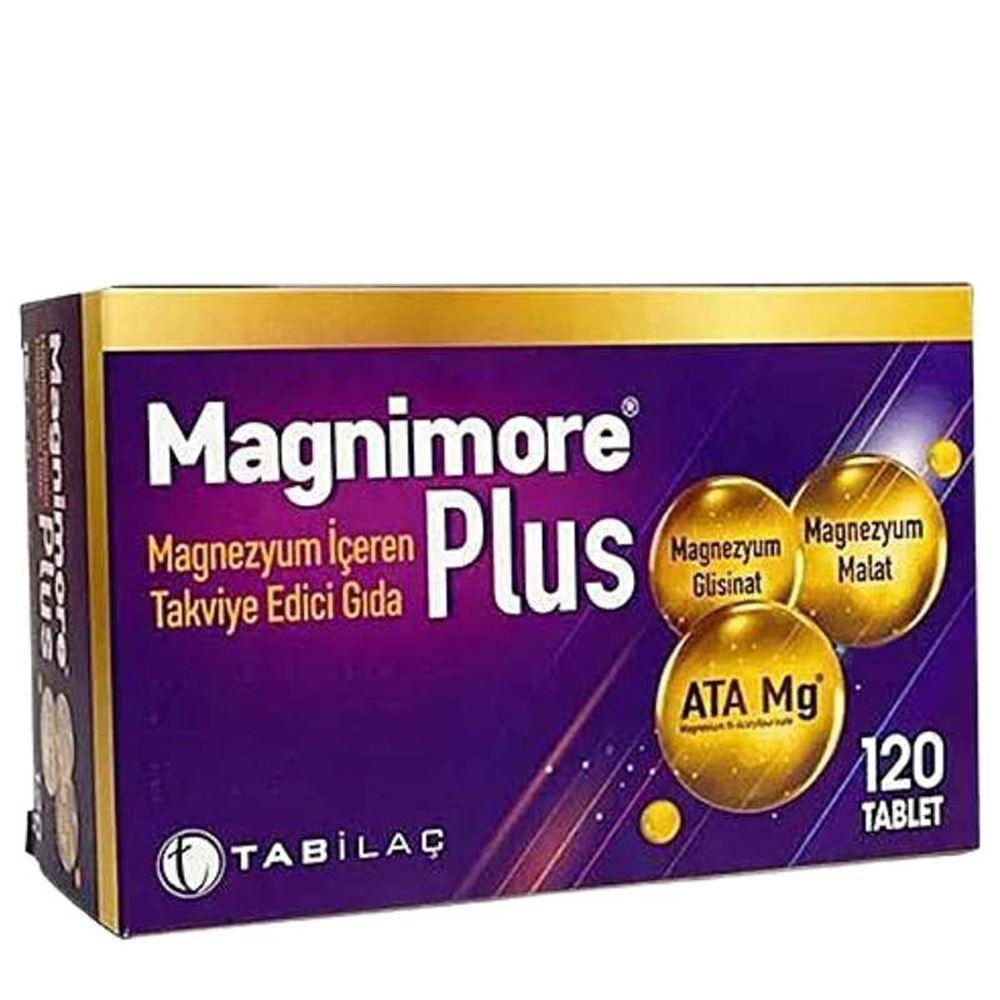 Tab Magnimore Magnezyum İçeren Takviye Edici Gıda 120 Tablet Ekonomik Paket