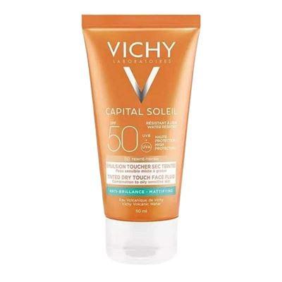 Vichy İdeal Soleil Karma ve Yağlı Cilt SPF50+ Renkli Güneş Koruyucu Emülsiyon 50ml