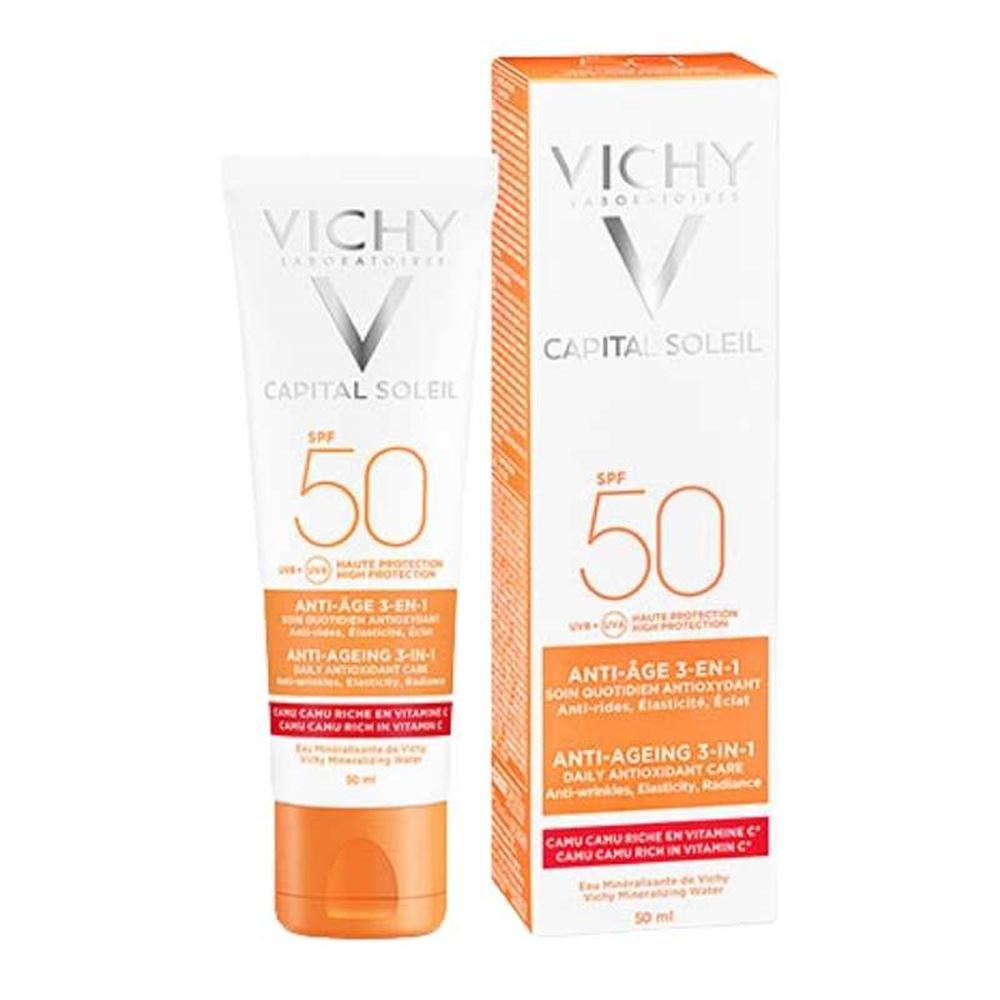 Vichy İdeal Soleil Anti-Aging SPF50+ Güneş Koruyucu Krem 50ml