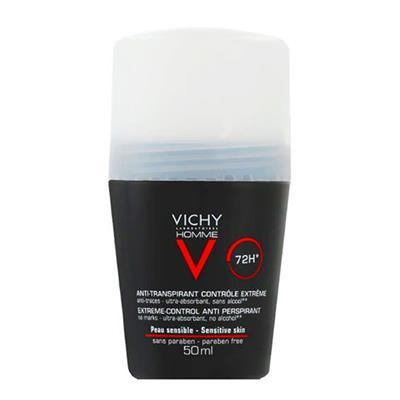 Vichy Homme Deodorant 72H Stres, Yoğun Terleme Karşıtı Roll-On 50ml İNDİRİMLİ