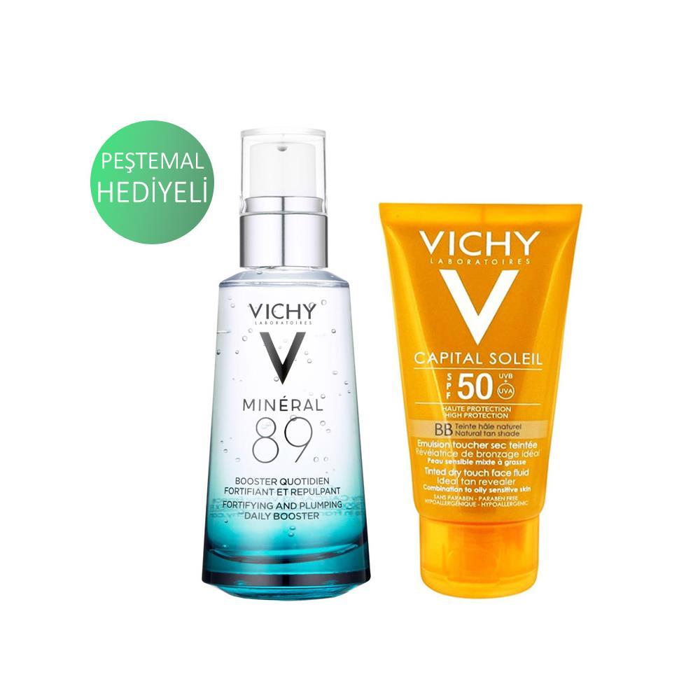 Vichy Mineral 89 Ve Karma Yağlı Cilt Spf 50+ Renkli Güneş Bakım Seti