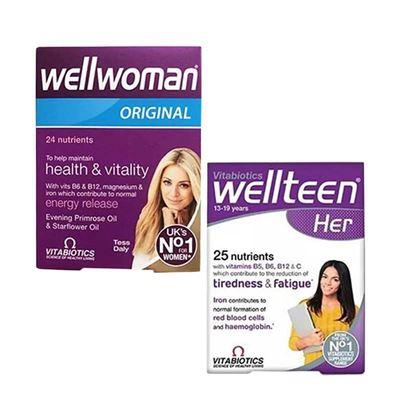 Vitabiotics Wellwoman & Wellteen Her Anne Kız Multivitamin Paketi