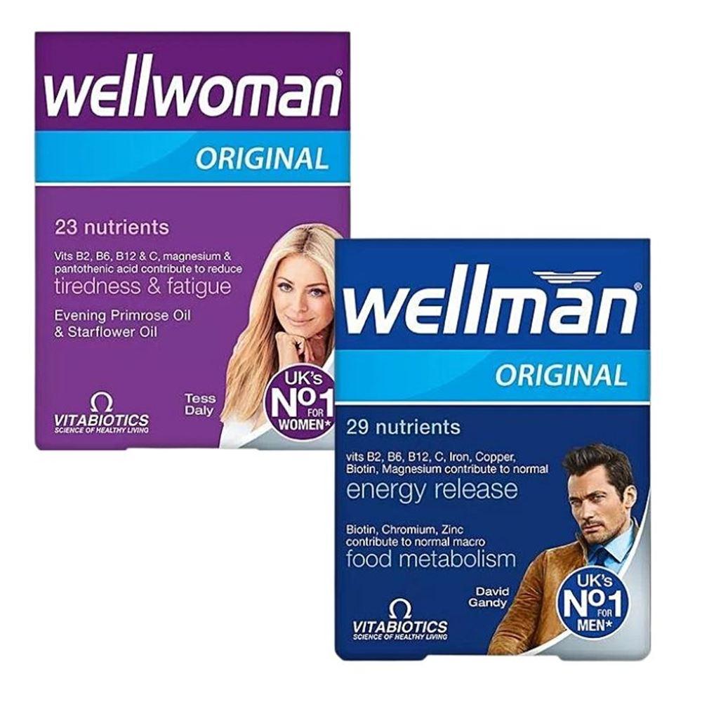 Vitabiotics Wellwoman & Wellman Çiftlere Özel Multivitamin Paketi