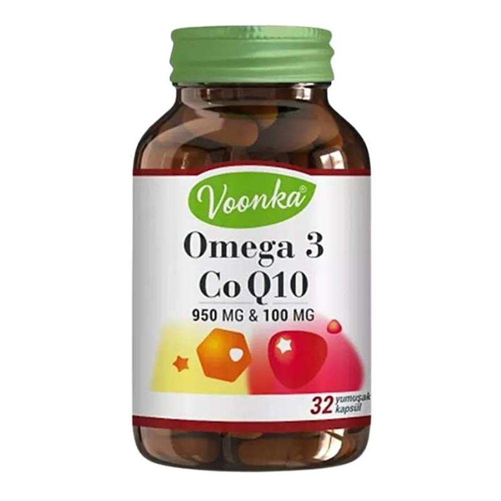 Voonka Omega-3 - Coq10 32 Kapsül