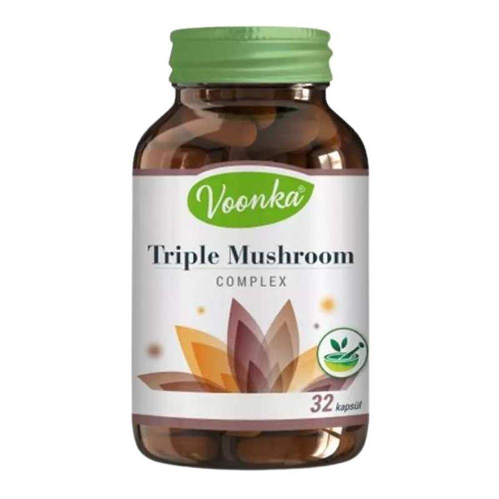 Voonka Triple Mushroom Complex 32 Kapsül