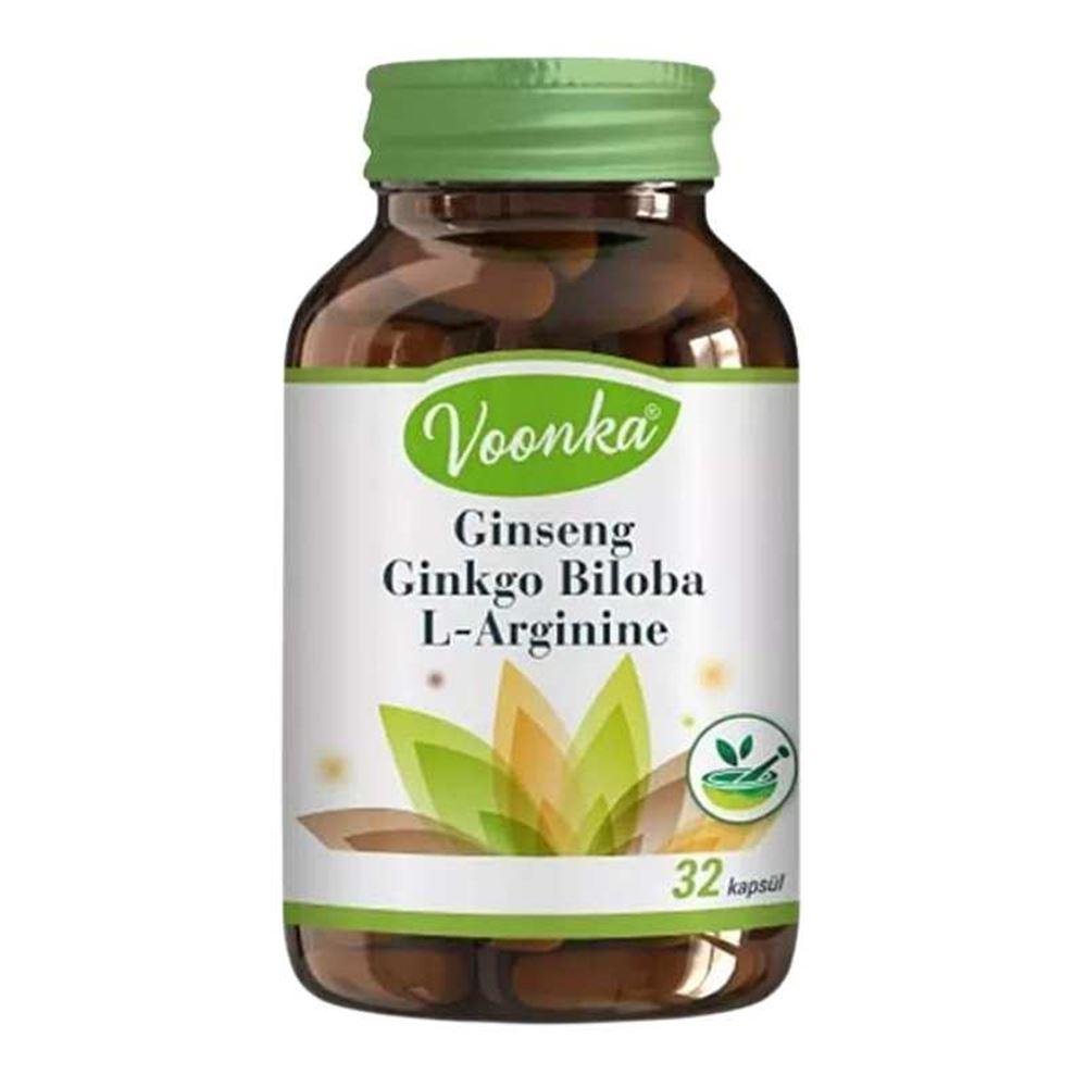 Voonka Ginseng-Ginkgo-L-Arginin 32 Kapsül