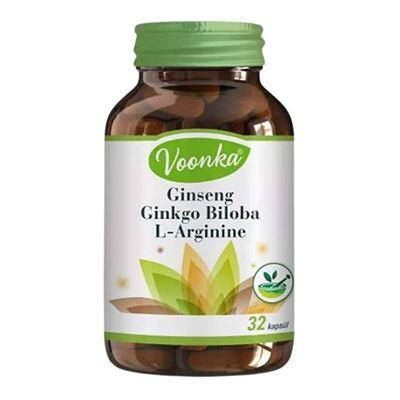 Voonka Ginseng-Ginkgo-L-Arginin 32 Kapsül