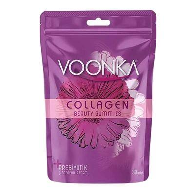 Voonka Beauty Collagen Gummies Hidrolize Kolajen ve C Vitamini İçeren Takviye Edici Gıda 30 Çiğneme