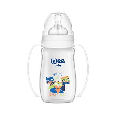Wee Baby Klasik Plus Geniş Ağızlı Kulplu PP Biberon 250 ml