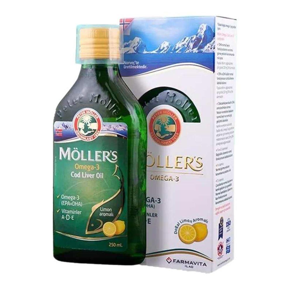 Möllers Omega-3 Şurup Limon Aromalı 250 ml