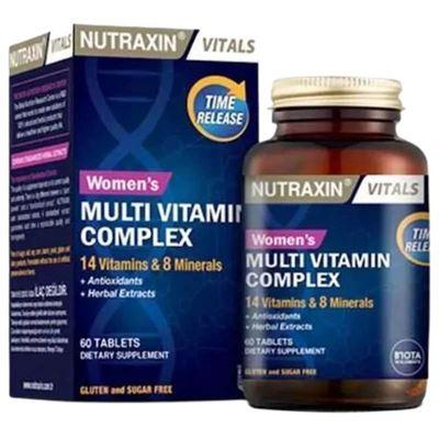 Nutraxin Multivitamin ve Mineral Kombinasyonu (Kadın) 60 Tb