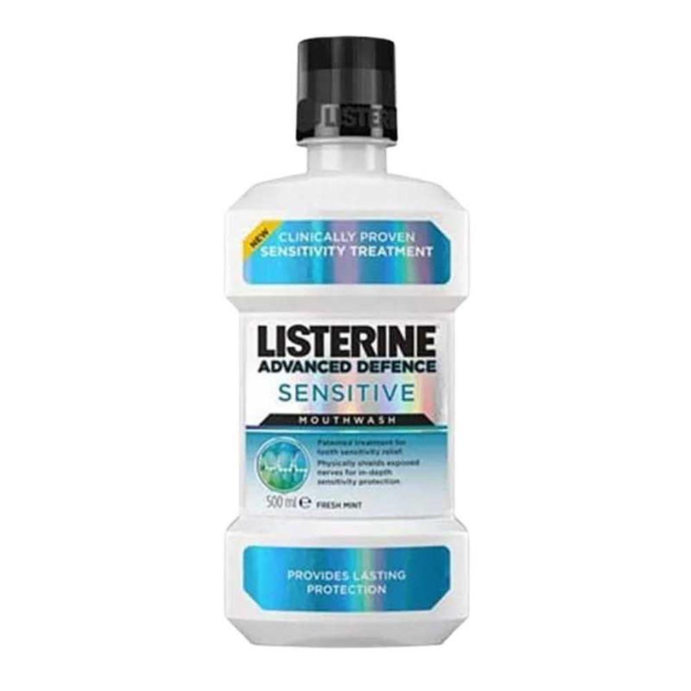 Listerine Advanced Defence Sensitive Mouthwash Fresh Mint 500ml Gargara