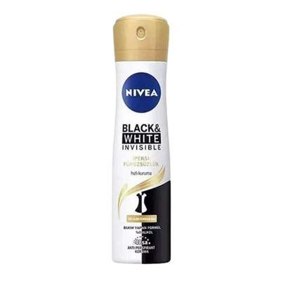 Nivea Anti-Perspirant Black & White Invisible İpeksi Pürüzsüzlük Sprey Deodorant 150ml