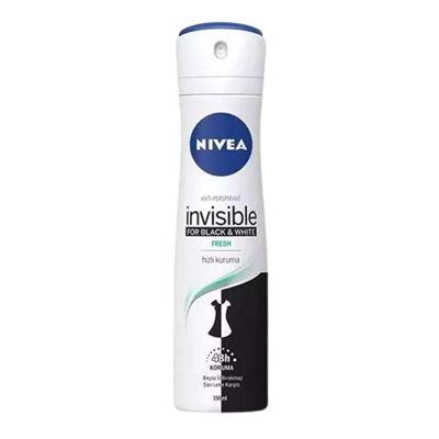 Nivea Anti-Perspirant For Black & White Invisible Fresh Hızlı Kuruma Sprey Deodorant 150ml