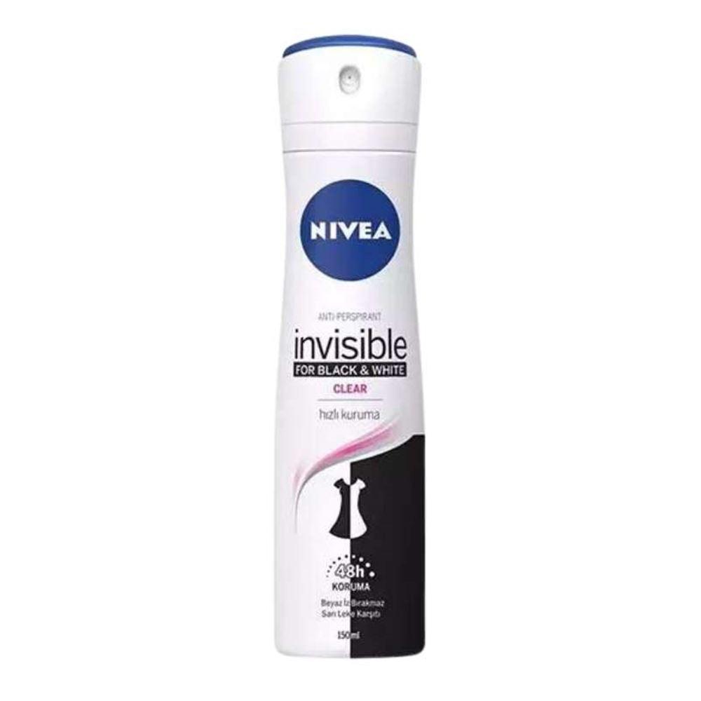 Nivea Anti-Perspirant Black & White Invisible Clear Hızlı Kuruma Sprey Deodorant 150ml