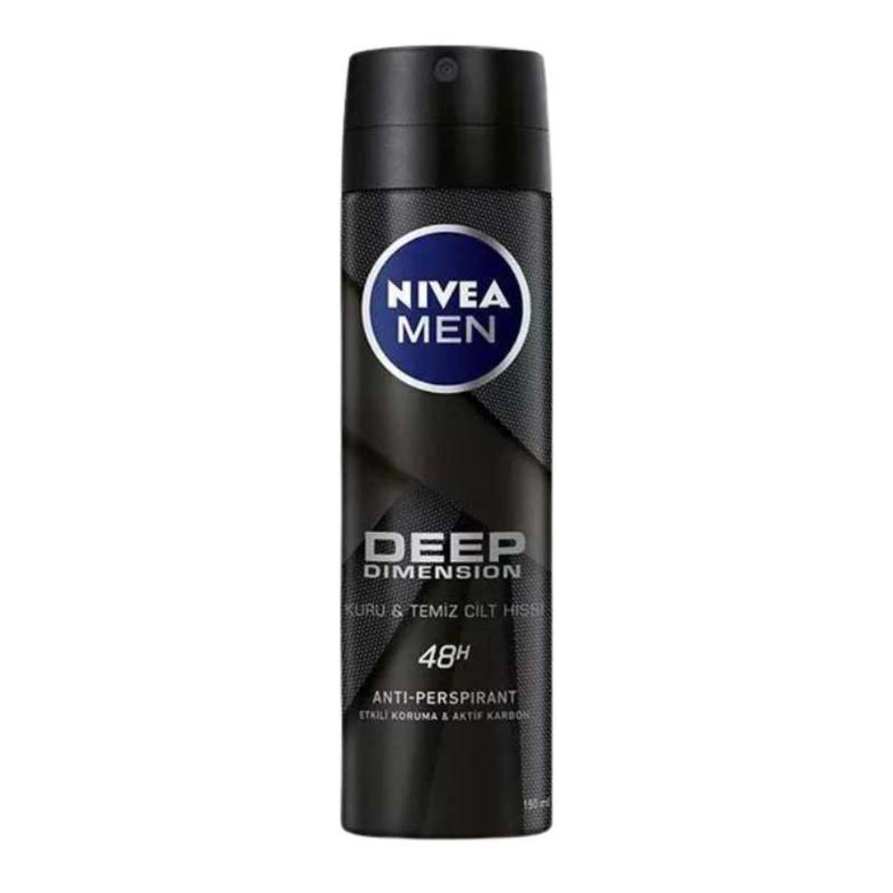 Nivea Men Anti-Perspirant Deep Dimension Aktif Karbon Dark Wood Sprey Deodorant 150ml