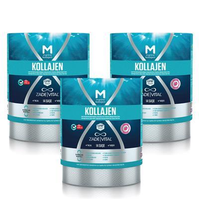 Zade Vital Marine Collagen + Hyaluronic Acid 14 Saşe 3lü Paket