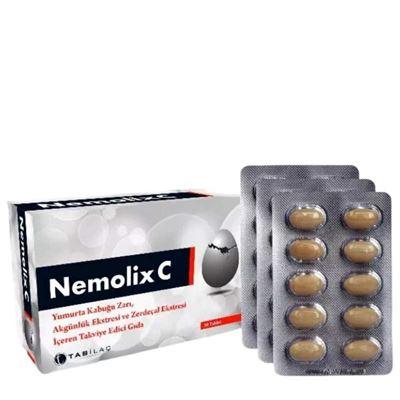 Tab Nemolix C Yumurta Kabuğu Zarı İçeren Takviye Edici Gıda 30 Tablet