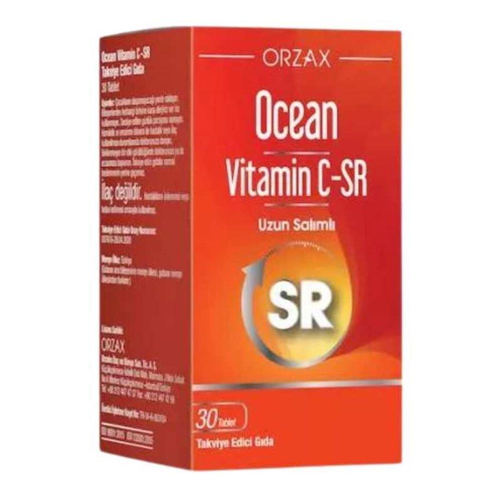 Orzax Ocean Vitamin C-SR Takviye Edici Gıda 30 Tablet