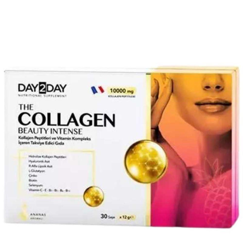 Day2Day The Collagen Beauty Intense 30 Saşe Kolajen 12 Gr 10000 Mg Ananas Aromalı