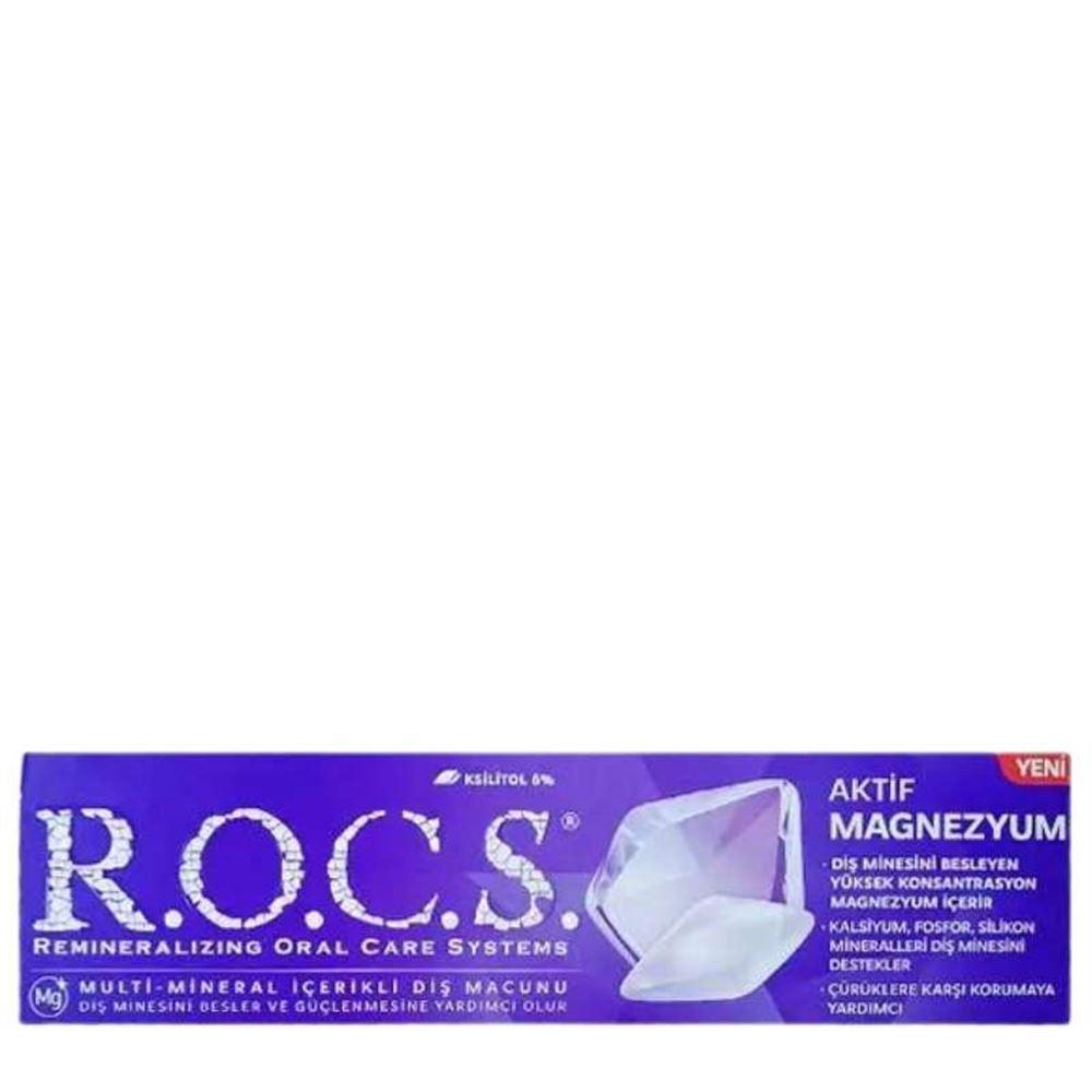 Rocs Aktif Magnezyum Multi Mineral İçeren Diş Macunu 75 ml
