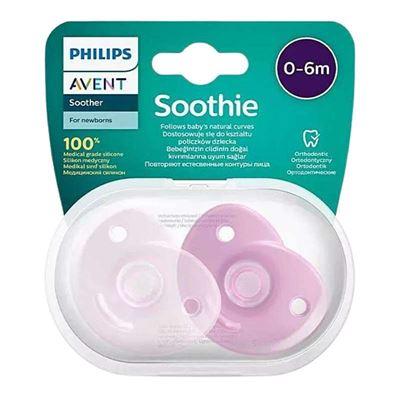 Philips Avent Soothie 0-6 Ay İkili Emzik Seti (Mor)