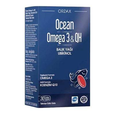 Orzax Omega 3 & QH BalıkYağı Takviye Edici Gıda 30 Kapsül